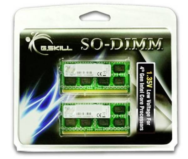 G.Skill 8GB DDR3-1600 Werkgeheugenmodule voor laptop   DDR3 8 GB 2 x 4 GB  1600 MHz 204-pins SO-DIMM CL11 F3-1600C11D-8GSL