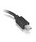 Een zwarte HDMI-kabel, gedetailleerde stekker zichtbaar. Het symboliseert de verbinding tussen elektronische apparaten.