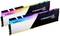 Twee G.SKILL Trident Z Neo RAM-modules met RGB-verlichting, geschikt voor gaming-pc's, tonen een modern design en hoge prestaties.