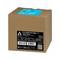Bruine verpakking met blauw etiket van Arctic. Opschrift: 'P12 PWM PST RGB Value Pack, 3 stuks'. Bevat informatie en barcodes.