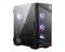 Gaming-pc-behuizing met transparant venster toont RGB-verlichte ventilatoren aan de voorkant en achterkant. Geschikt voor veeleisende games.