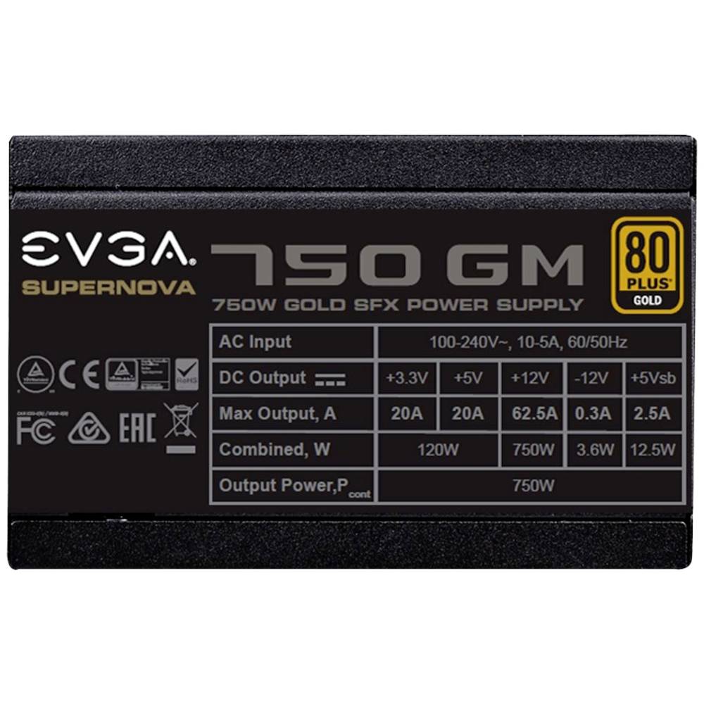 EVGA SuperNOVA 750 PC-netvoeding 750 W SFX 80 Plus Gold