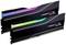 Twee RAM-modules met RGB-verlichting in verschillende kleuren. 'Trident Z5 NEO RGB'-markering zichtbaar.