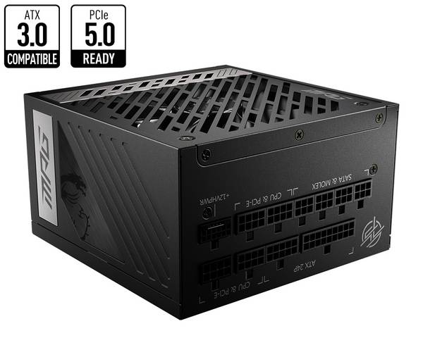MSI MPG A850G PCIE5 PC-netvoeding 850 W ATX 80 Plus Gold