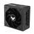 Zwart TUF Gaming PC-voedingsapparaat met ventilator aan de voorkant en meerdere modulaire aansluitingen aan de rechterkant.