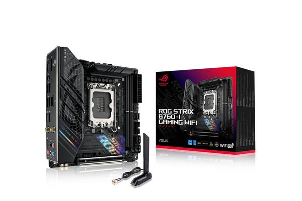 Asus ROG STRIX B760-I GAMING WIFI Moederbord Socket Intel LGA 1700 Vormfactor Mini-ITX Moederbord chipset Intel® B760