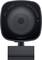 Zwarte webcam met het opschrift 'DELL 2K QHD High Dynamic Range Autofocus'. Hij heeft een centraal objectief en een modern design.