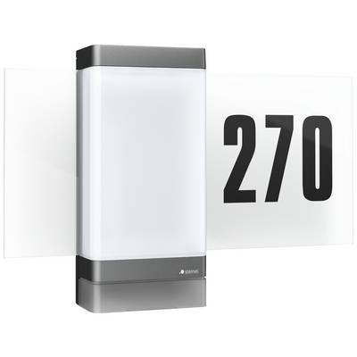 Een moderne, rechthoekige huisnummerverlichting met het gedrukte nummer '270'. De verlichting heeft een strak, minimalistisch design.