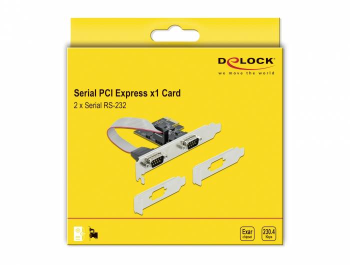 Delock PCI Express Card to 2 x Serial RS-232-3