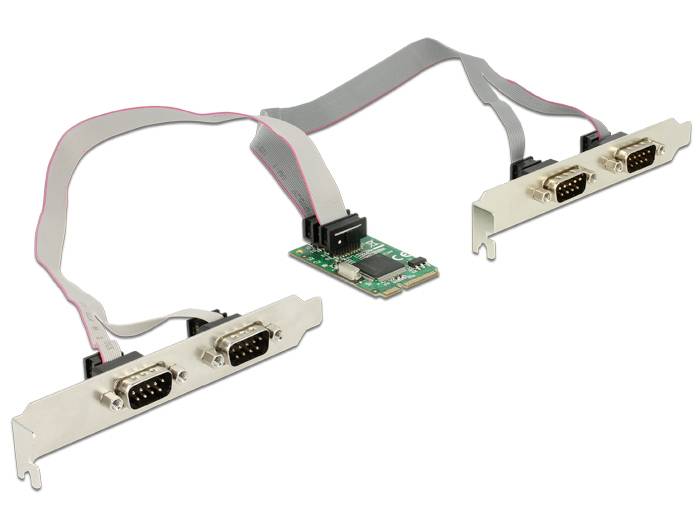 Delock Mini PCIe Card > 4 x Serial RS-232-0