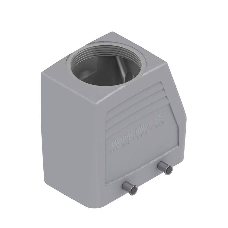 Behuizing (industriële connector), kabelingang boven, stekkerbehuizing, dwarsbeugel aan de onderkant, formaat: 4, IP65 (in ingestoken toestand) HDC 24D TOBU 1M40G CS Weidmüller Inhoud: 1 stuk(s) Onderste deel van de behuizing