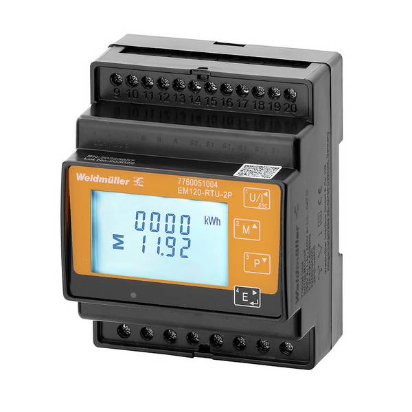 Weidmüller EM120-RTU-2P 7760051004 kWh-meter 1-fase 1 stuk(s)