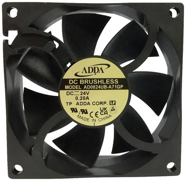 ADDA AD0824UB-A71GP Axiaalventilator 24 V/DC (l x b x h) 80 x 80 x 25 mm