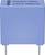Blauwe Epcos-condensator met zwarte opdruk '1234567 P652 µ/10 K 1000 LO'.