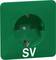 Groene stopcontact met de opschrift 'SV'.