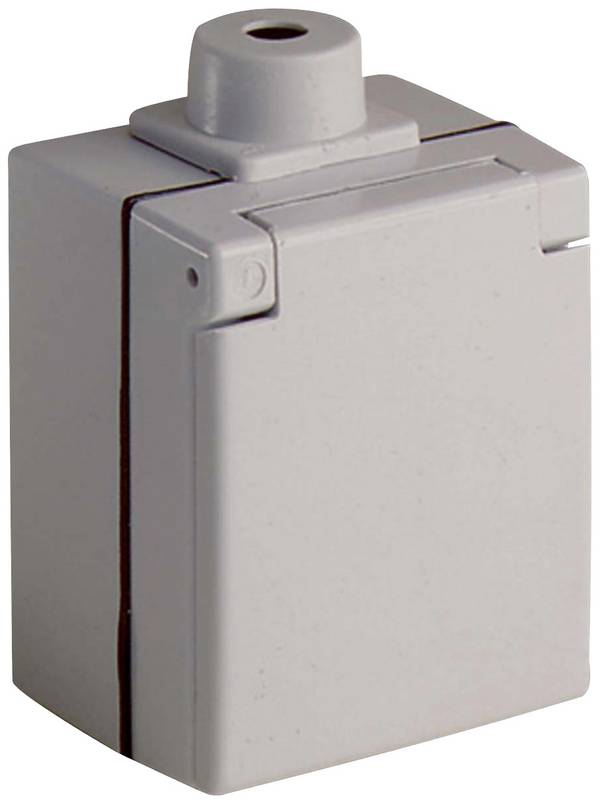 Perilex opbouw WCD 16A + klep - grijs