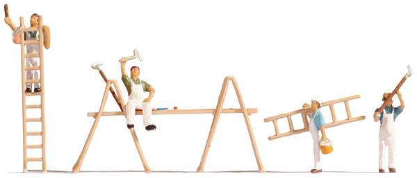 NOCH 15056 H0 Schilders figuren Kant-en-klaar model