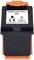 Een zwarte inktcartridge met de aanduiding 'Replaces/Vervangt: 21'. Toont certificerings- en recycling-symbolen.