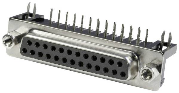 Connfly DS1037-25FNAKT74-0CC DS1037-25FNAKT74-0CC D-sub female connector Aantal polen: 25 Soldeerpennen 1 stuk(s) Tray