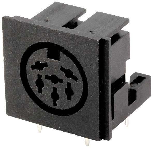 Connfly DS1093-07-BN60X Inbouwbus Bus, inbouw horizontaal Aantal polen: 6 Zwart 1 stuk(s) Tray