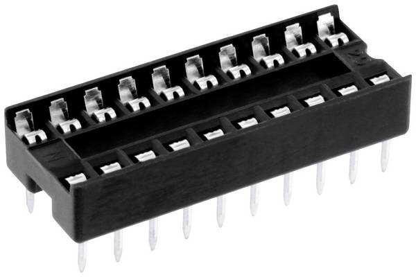 Connfly DS1009-20AT1NX-0A2 IC-fitting Rastermaat: 2.54 mm Aantal polen: 20 1 stuk(s) Tube