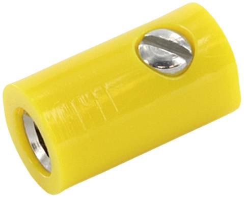 econ connect HOK25GE Miniatuur-rondconnector Koppeling, recht Geel 1 stuk(s) Bulk