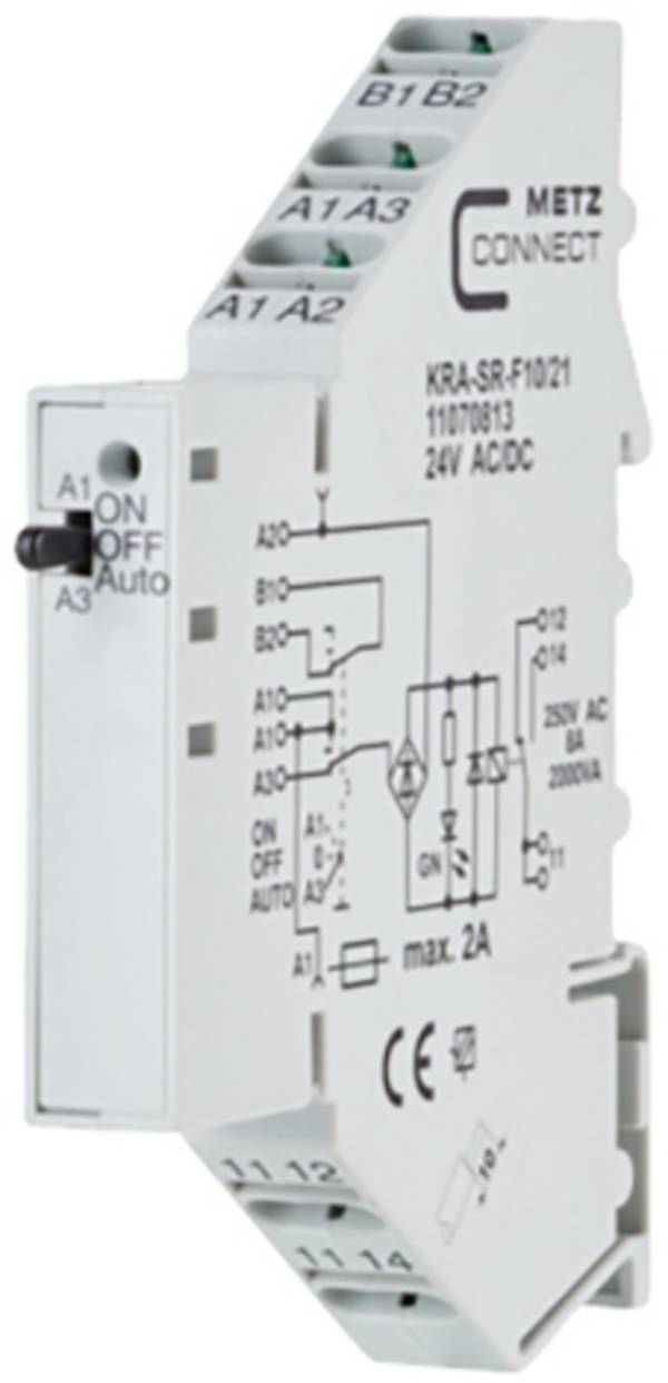 Metz Connect 11070813 Koppelelement 24, 24 V/AC, V/DC (max) 1x wisselcontact  1 stuk(s)