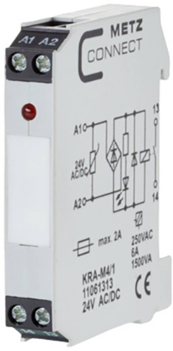 Metz Connect 11061313 Koppelelement 24, 24 V/AC, V/DC (max) 1x NO  1 stuk(s)