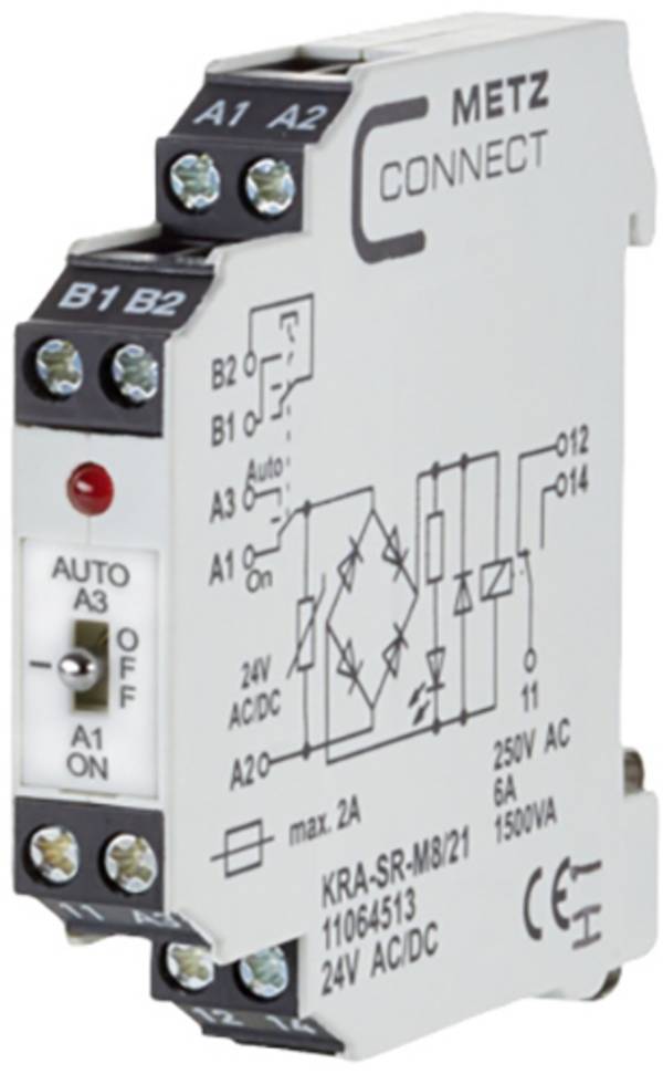 Metz Connect 11064513 Koppelelement 24, 24 V/AC, V/DC (max) 1x wisselcontact 1 stuk(s)