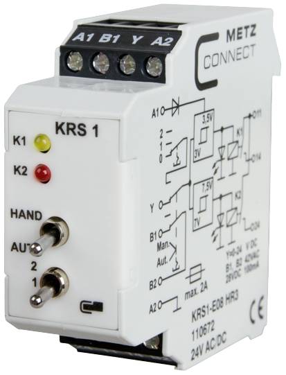 Metz Connect 110672 Drempelwaardeschakelaar 24, 24 V/AC, V/DC (max) 2 niveaus Piece 1 stuk(s)
