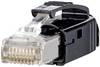 Metz Connect METZ CONNECT 1401505012-E, Rj-45, Schwarz RJ45-stekker zwart Cat.6 Class EA 1401505012-E Stekker Zwart 1 stuk(s)