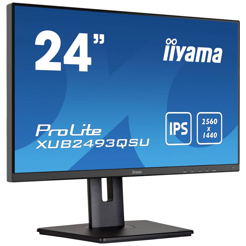 Iiyama ProLite LED-monitor Energielabel D (A - G) 60.5 cm (23.8 inch) 2560 x 1440 Pixel 16:9 4 ms HDMI, DisplayPort, Hoofdtelefoon (3.5 mm jackplug), USB IPS