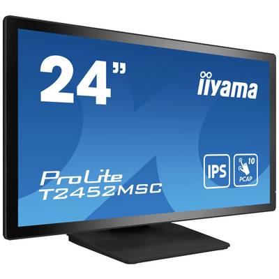ProLite T2452MSC 24 inch touchscreenmonitor van Iiyama met IPS-technologie en PCAP-touchscreenfunctie.