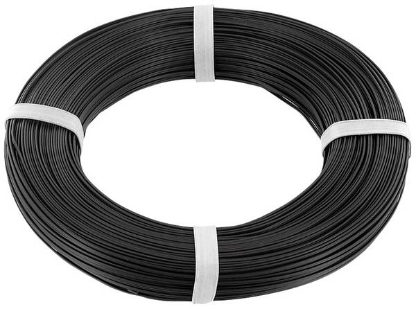 econ connect KZL2X008SW100 Draad 2 x 0.08 mm² Zwart 100 m