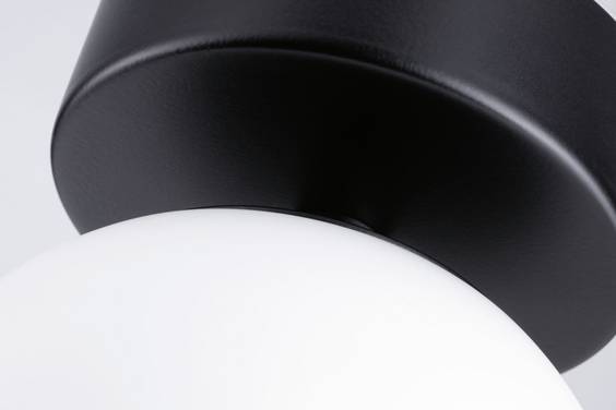 Paulmann 71071 Gove Plafondlamp LED LED vast ingebouwd  5 W Zwart (mat), Satijn