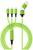 Groen, multifunctioneel oplaadkabel met vier aansluitingen: USB-C, Lightning, Micro-USB en traditionele USB-aansluiting.