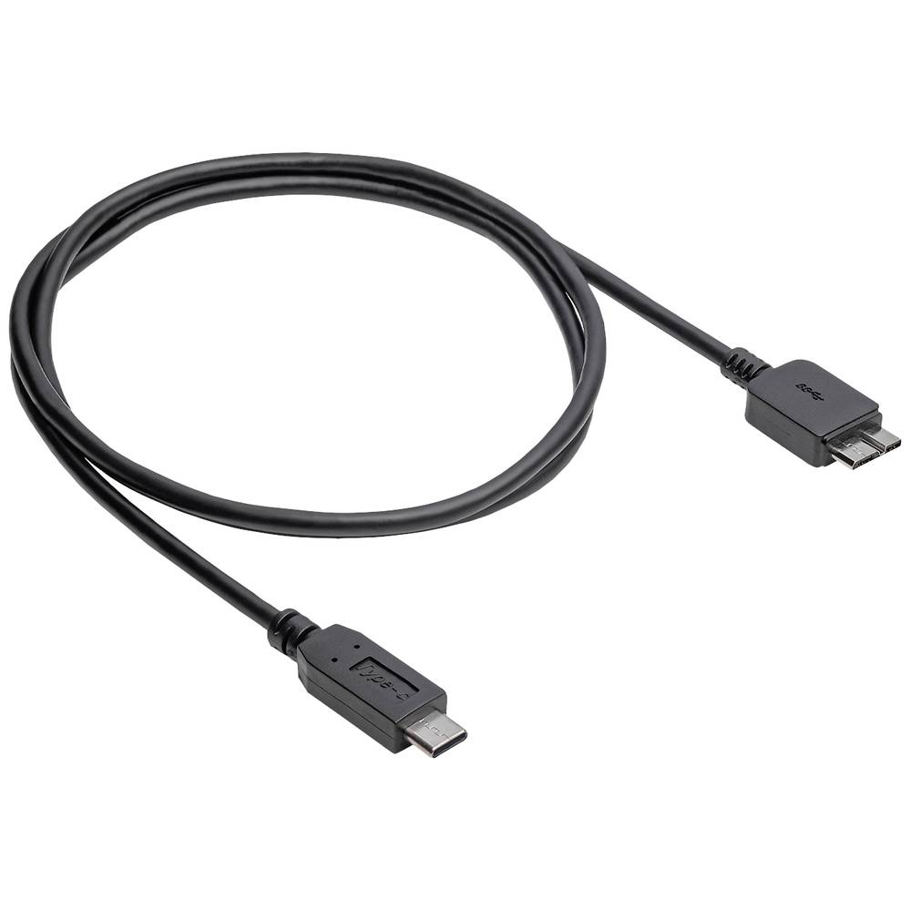 Akyga AK-USB-44 USB-kabel 1 m USB 3.2 Gen 1 (3.1 Gen 1) USB C Micro-USB B Zwart