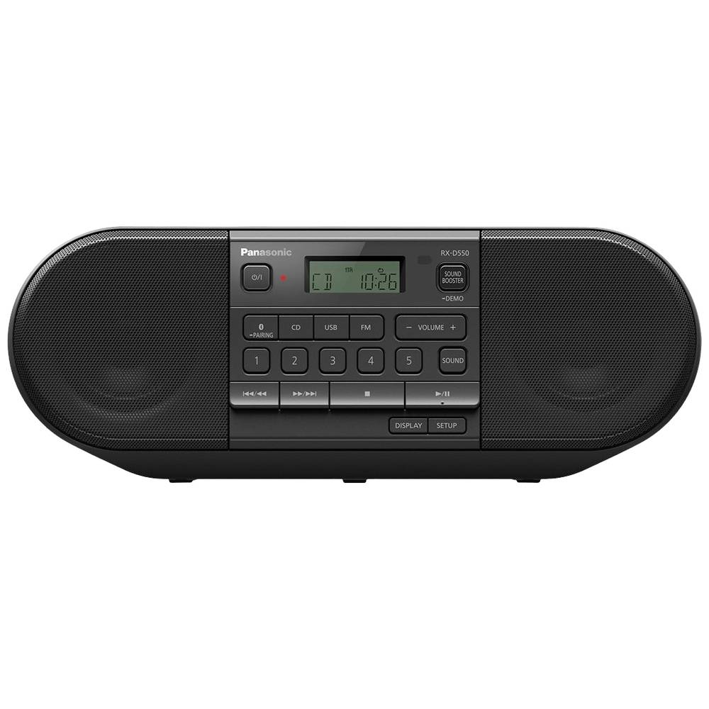 Panasonic RX-D550E-K CD Radio Met Bluetooth Zwart