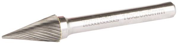 Makita B-52831 Freesstift Hardmetaal Spitse kegel  Lengte 20 mm Afmeting, Ø 10 mm Werklengte 20 mm Schachtdiameter 6 mm 1 stuks