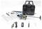 Afstandsbediende helikopter-set met controller, handleiding, USB-oplaadkabel, batterij, schroevendraaier en inbussleutel. Ideaal voor modelvliegliefhebbers.