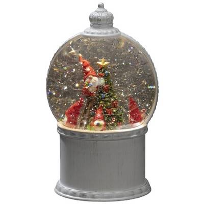 Konstsmide 4300-200 LED-lantaarn Kerstman Warmwit LED Wit Watergevuld, Timer-0