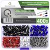 Quadrios 22C482 Assortiment adereindhulzen 0.5 mm², 0.75 mm², 1 mm², 2.5 mm² Deels geïsoleerd 400 stuk(s)