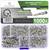 'Adereindhulzen assortiment met 1000 stuks. Verschillende maten: 250x 0,75 mm², 250x 1 mm², 250x 1,5 mm², 125x 2,5 mm².'