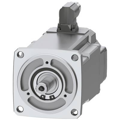 Een grijze elektromotor met een vierkante frontplaat en een cilindrische as, geschikt voor industriële toepassingen.