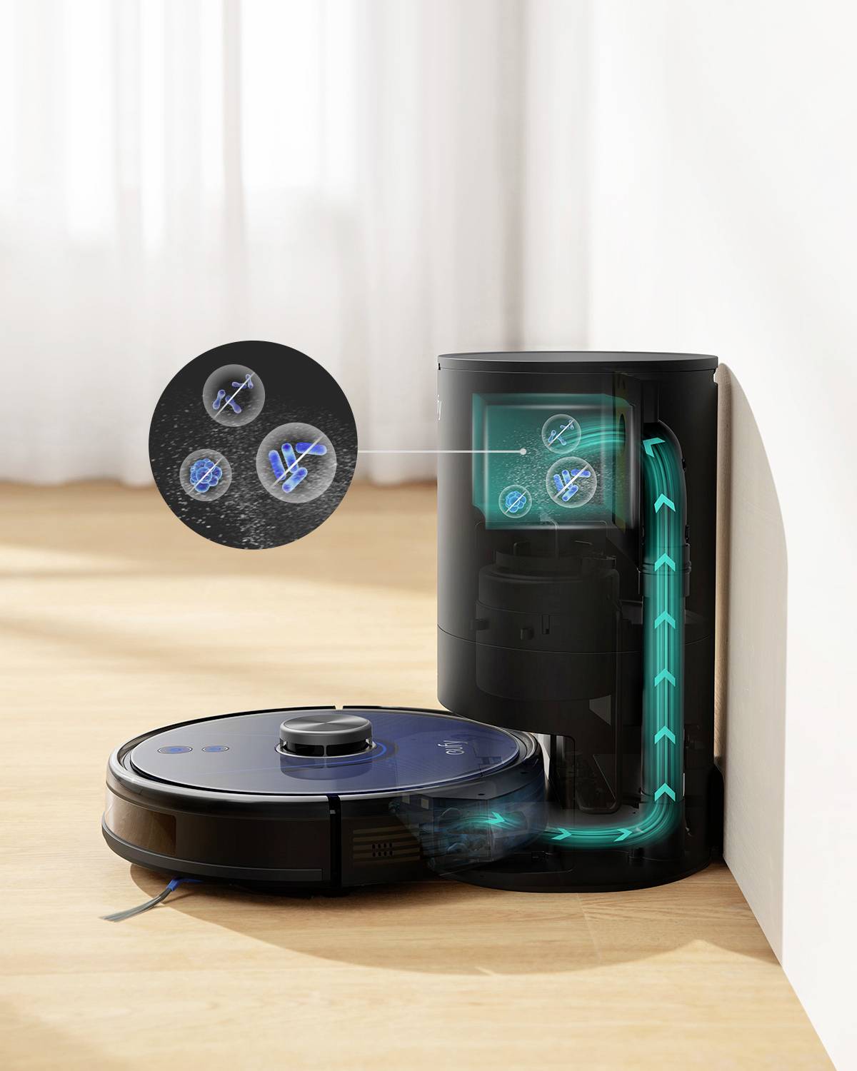 Eufy Clean L35 Hybrid+ robotstofzuiger 3,2 L Stofzak Zwart-6