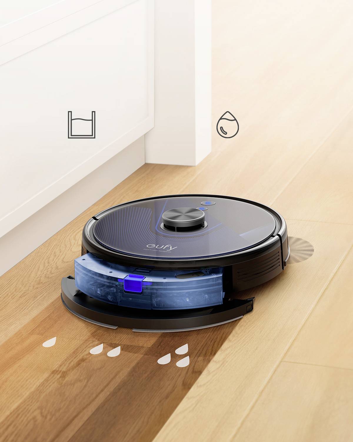 Eufy Clean L35 Hybrid+ robotstofzuiger 3,2 L Stofzak Zwart-9