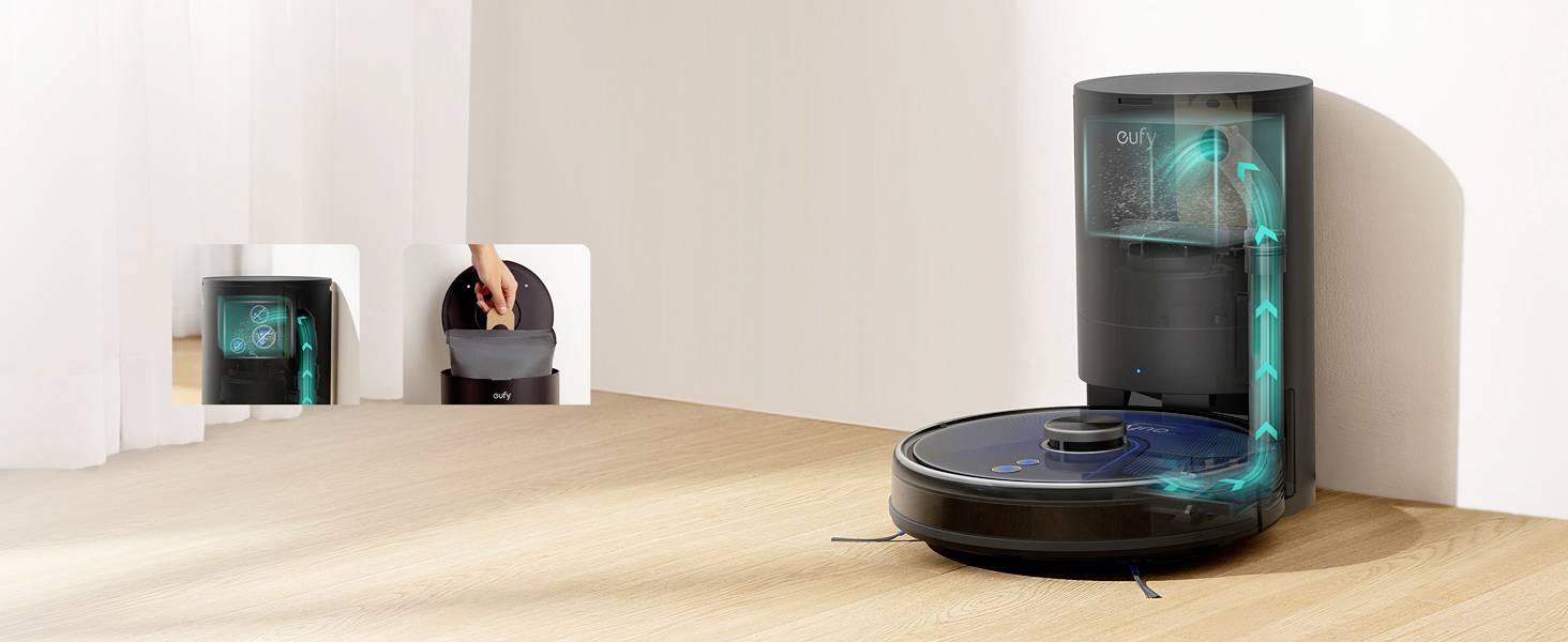 Eufy Clean L35 Hybrid+ robotstofzuiger 3,2 L Stofzak Zwart-13