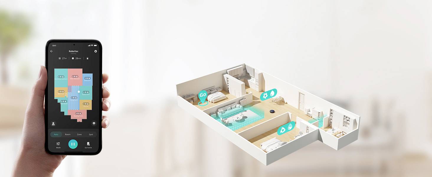 Eufy Clean L35 Hybrid+ robotstofzuiger 3,2 L Stofzak Zwart-17