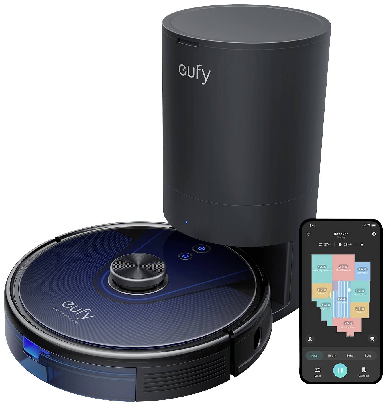 Eufy Clean L35 Hybrid+ robotstofzuiger 3,2 L Stofzak Zwart-4