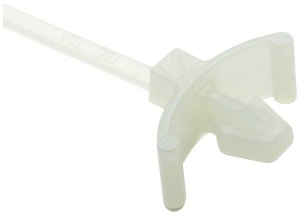 HellermannTyton 126-00416 T18RSF-PA66HS-NA Kabelbinder 100 mm 2.50 mm Natuur Met spreidanker, Hittegestabiliseerd 1 stuk(s)